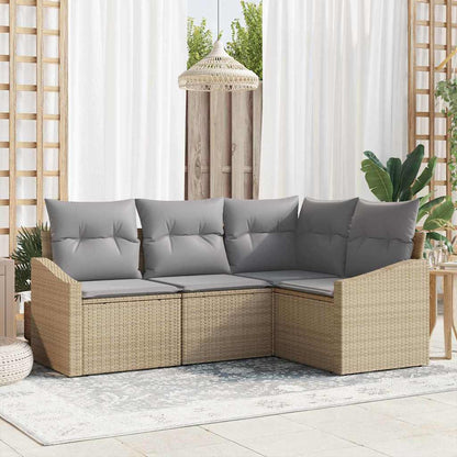 Havesofa Sæt 4 Stk. Polyrattan - Variant 3355369