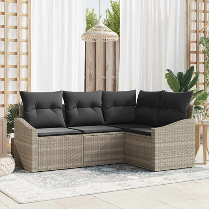Havesofa Sæt 4 Stk. Polyrattan - Variant 3355371