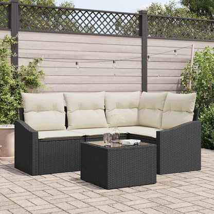 Havesofa Sæt 5 Stk. Og Polyrattan - Variant 3355376