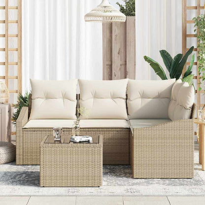 Havesofa Sæt 5 Stk. Og Polyrattan - Billede 3