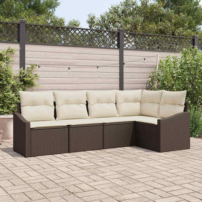 Havesofa Sæt 5 Stk. Polyrattan - Variant 3355387