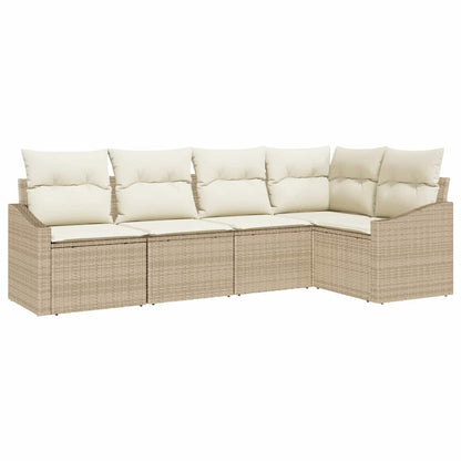 Havesofa Sæt 5 Stk. Polyrattan - Billede 2