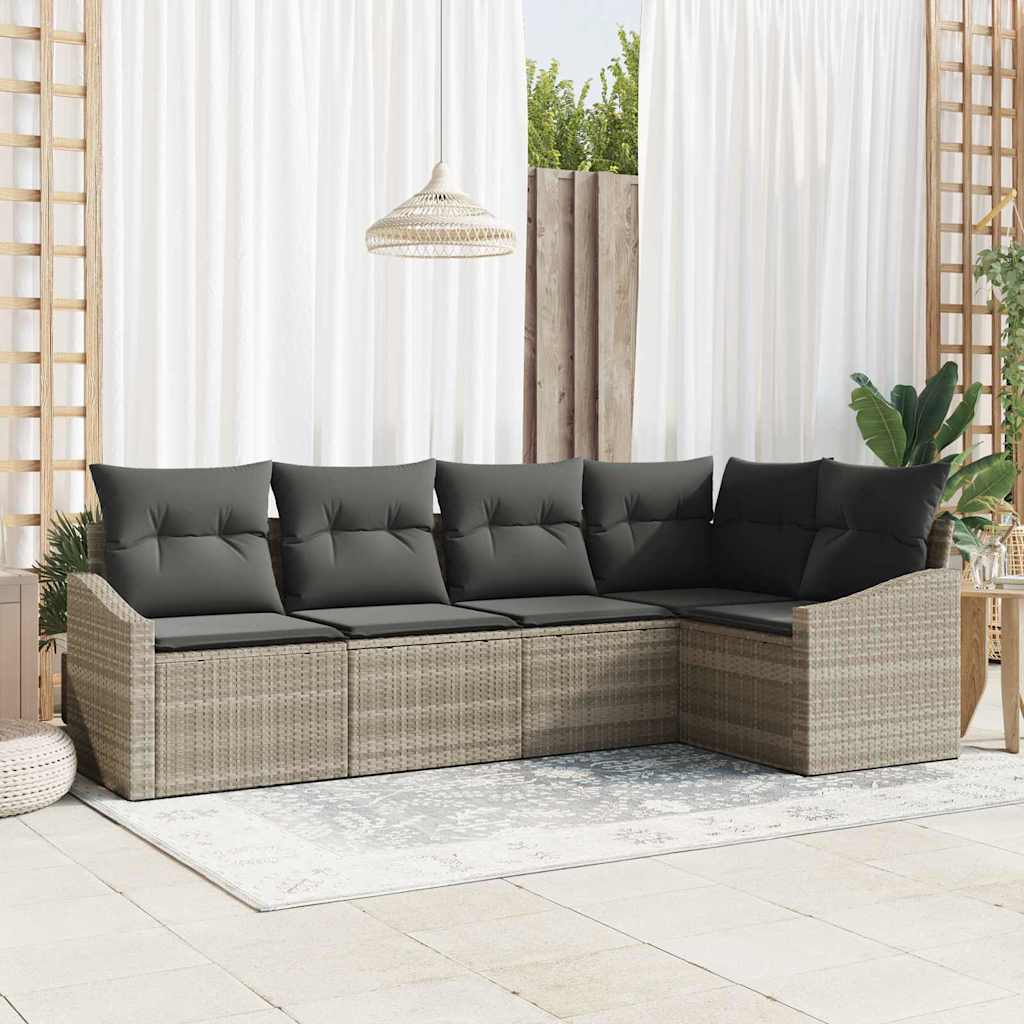 Havesofa Sæt 5 Stk. Polyrattan - Variant 3355391