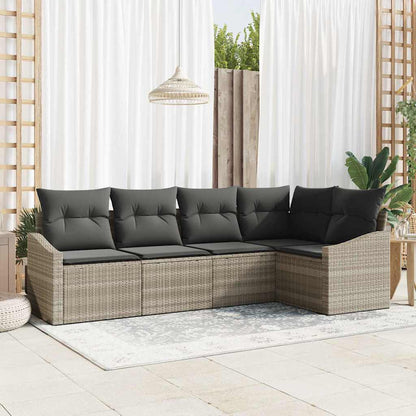 Havesofa Sæt 5 Stk. Polyrattan - Variant 3355391