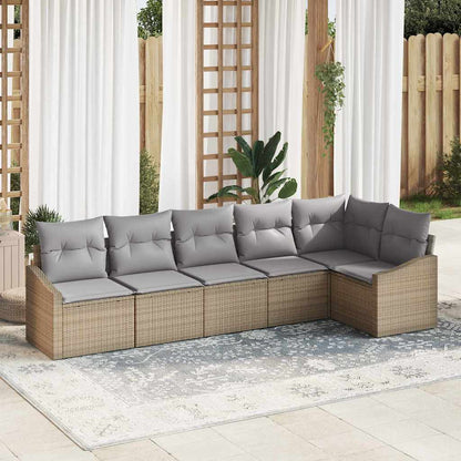 Havesofa Sæt 6 Stk. Polyrattan - Variant 3355409