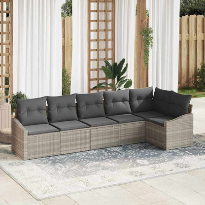 Havesofa Sæt 6 Stk. Polyrattan - Variant 3355411