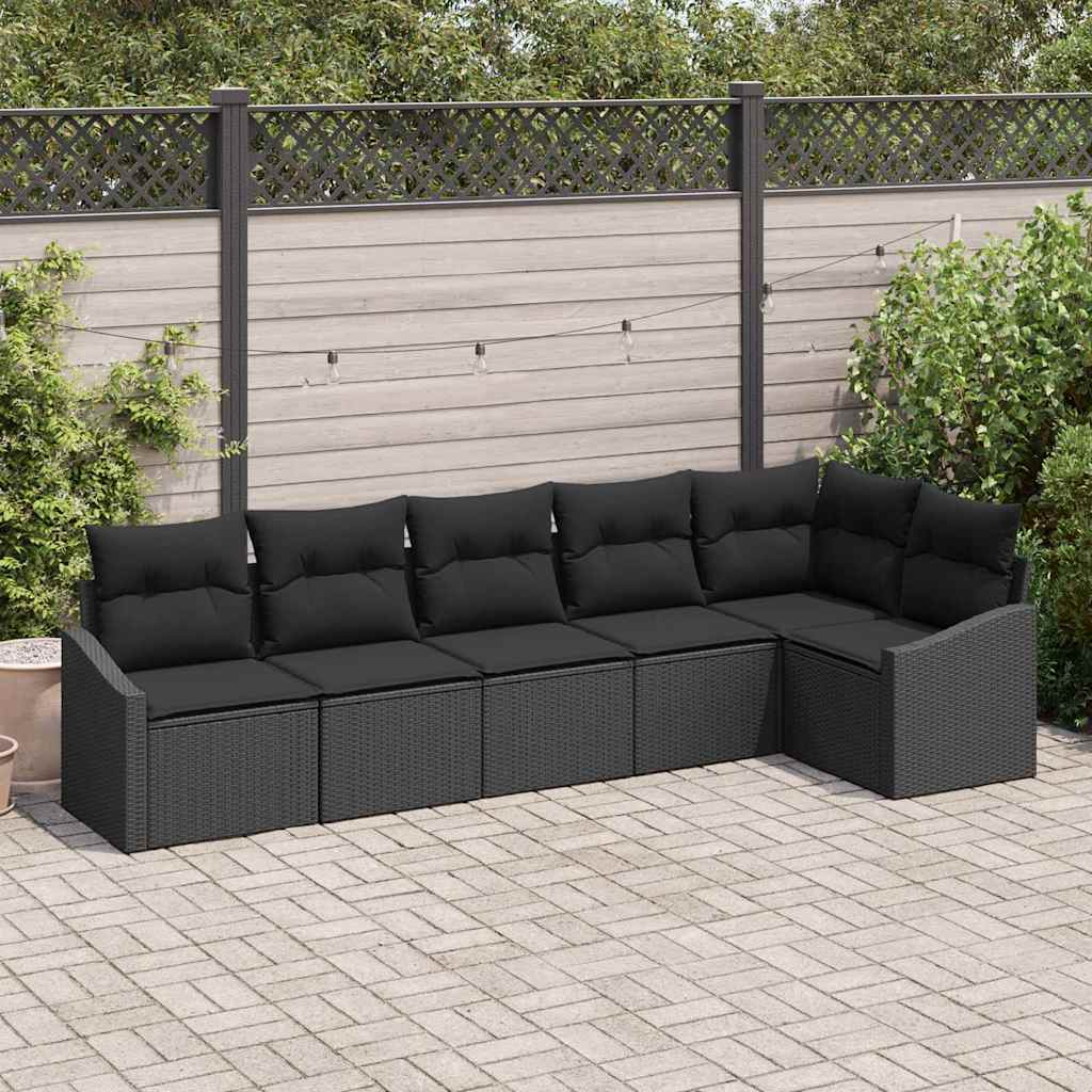 Havesofa Sæt 6 Stk. Polyrattan - Variant 3355412