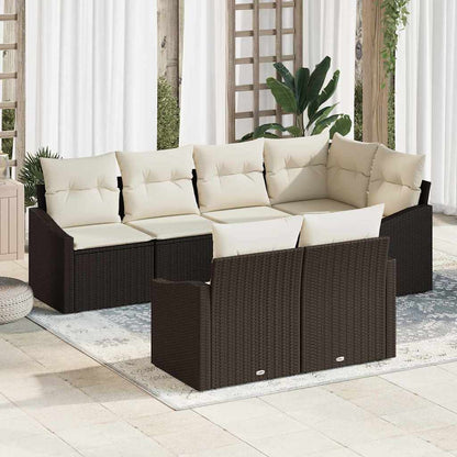 Havesofa Sæt 7 Stk. Polyrattan - Variant 3355427