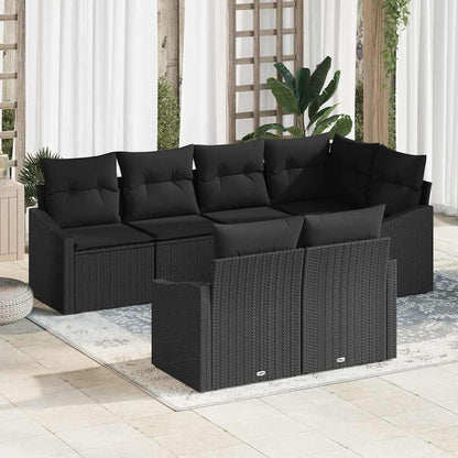 Havesofa Sæt 7 Stk. Polyrattan - Variant 3355432