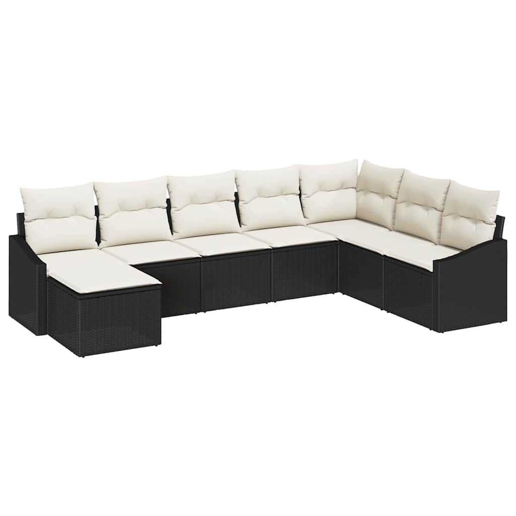 Havesofa Sæt Med Pude 8 Dele Polyrattan - Billede 2
