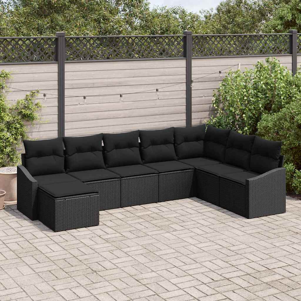 Havesofa Sæt Med Pude 8 Dele Polyrattan