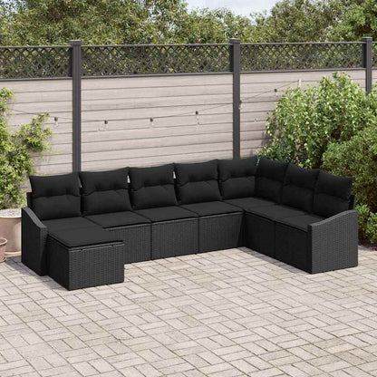 Havesofa Sæt Med Pude 8 Dele Polyrattan