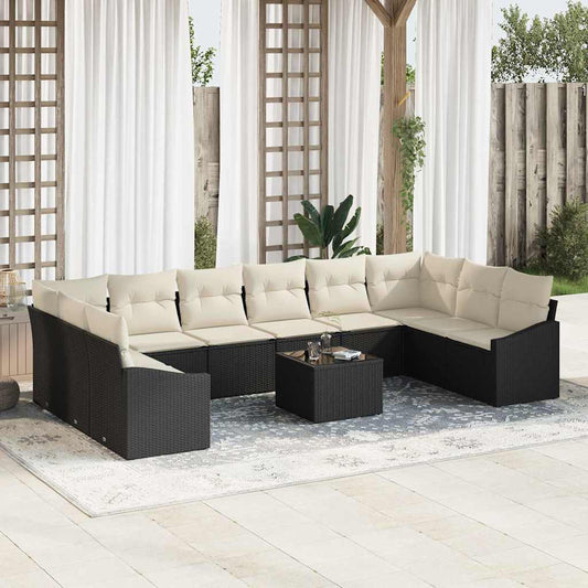 Havesofa Sæt Med Opbevaring Polyrattan - Hovedbillede