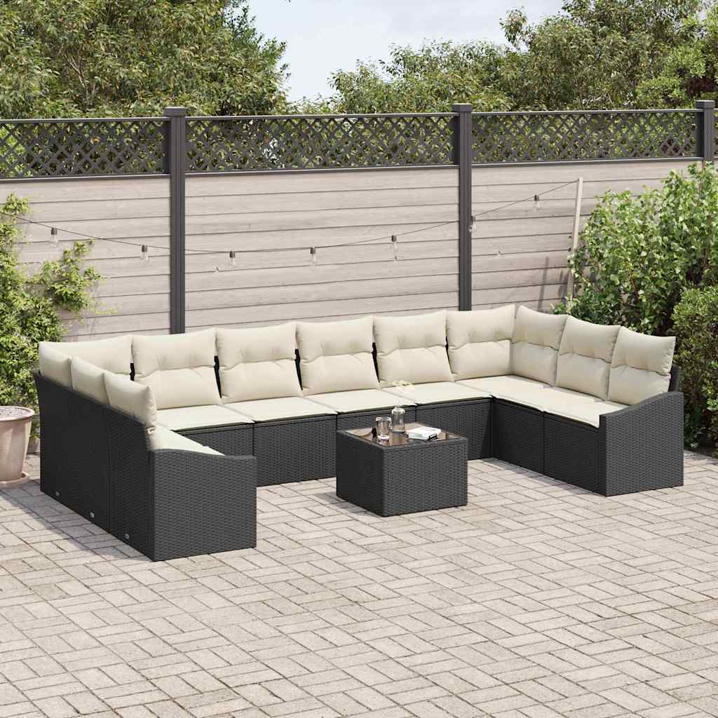Havesofa Sæt Med Opbevaring Polyrattan - Billede 3