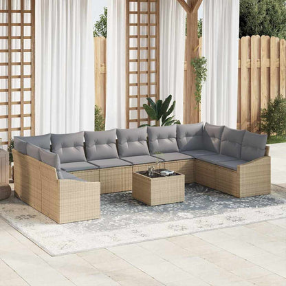 Havesofa Sæt Med Opbevaring Polyrattan