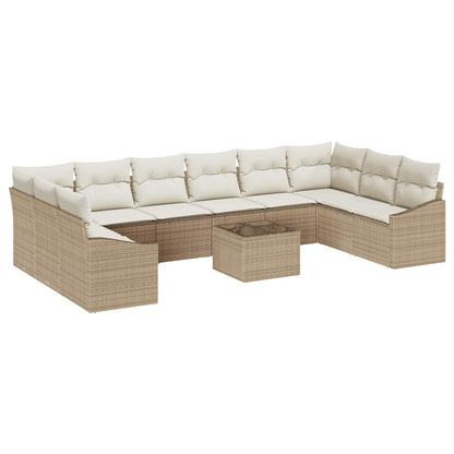Havesofa Sæt Med Opbevaring Polyrattan