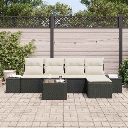 Havesofa Sæt Med Pude 5 Dele Polyrattan - Billede 3