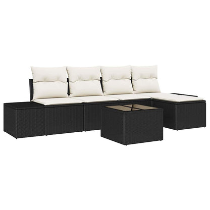 Havesofa Sæt Med Pude 5 Dele Polyrattan - Billede 2