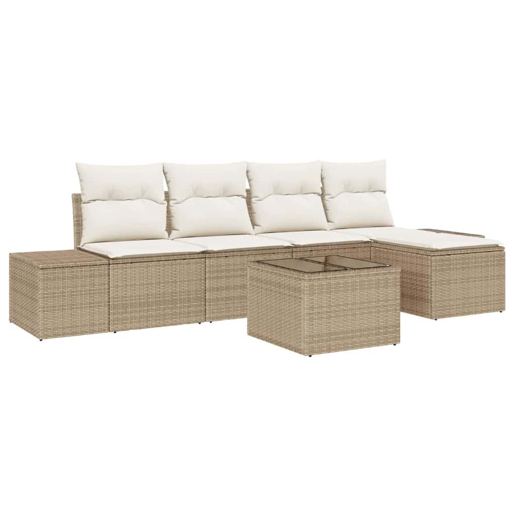 Havesofa Sæt 5 Stk. Og Polyrattan - Billede 2