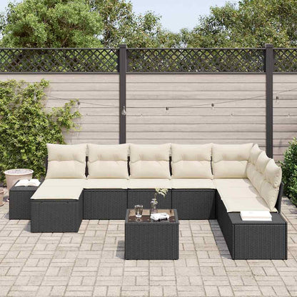 Havesofa Sæt Med Pude 8 Dele Polyrattan - Billede 3