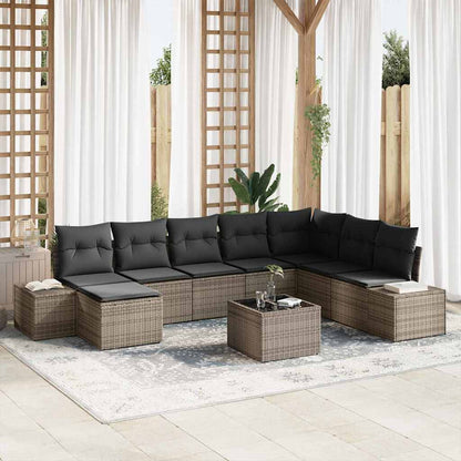Havesofa Sæt Med Pude 8 Dele Polyrattan - Variant 3355858