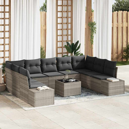 Havesofa Sæt Med Pude 9 Dele Polyrattan