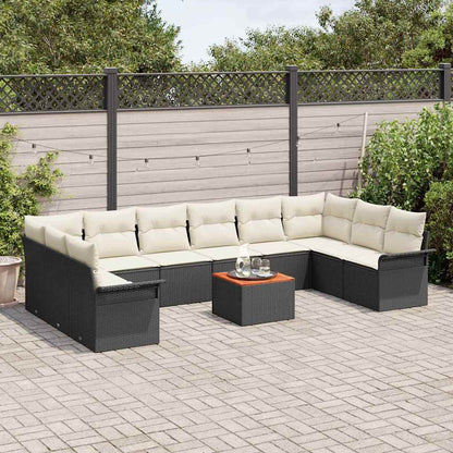 Havesofa Sæt Med Opbevaring 11 Dele Polyrattan - Billede 3