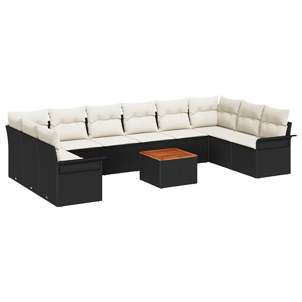 Havesofa Sæt Med Opbevaring 11 Dele Polyrattan - Billede 2