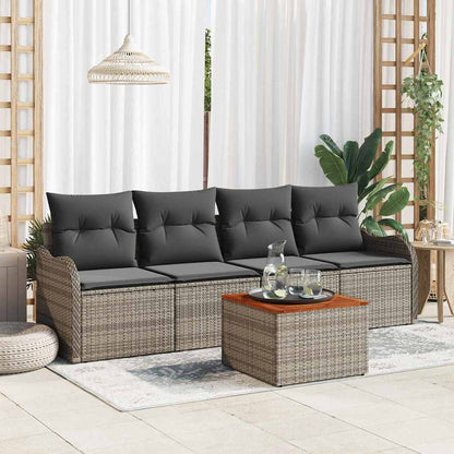 Havesofa Sæt Med Opbevaring 5 Dele Polyrattan - Variant 3356053