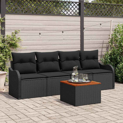 Havesofa Sæt Med Opbevaring 5 Dele Polyrattan - Variant 3356056