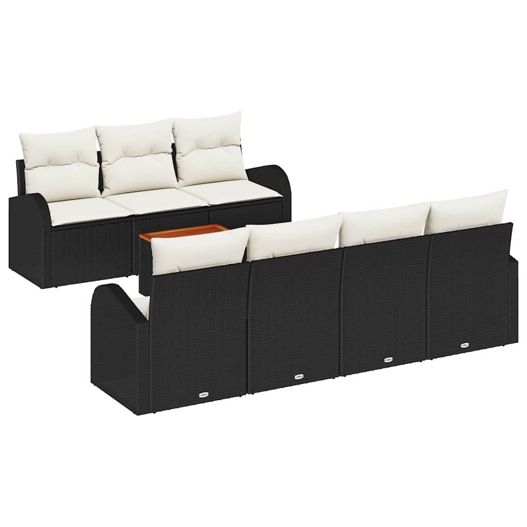 Havesofa Sæt Med Opbevaring 8 Dele Polyrattan - Billede 2
