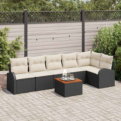Havesofa Sæt Med Opbevaring 7 Dele Polyrattan - Hovedbillede