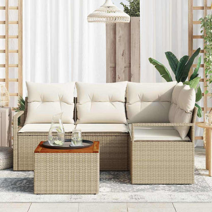 Havesofa Sæt 5 Stk. Polyrattan - Billede 3