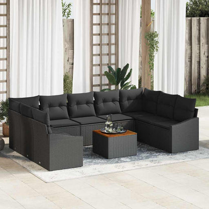 Havesofa Sæt Med Opbevaring 10 Dele Polyrattan - Variant 3356546