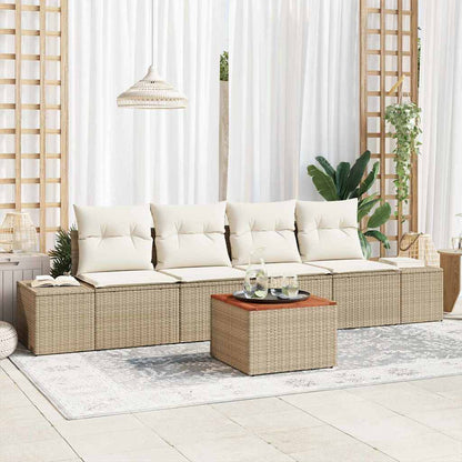 Havesofa Sæt Med Opbevaring 5 Dele Polyrattan