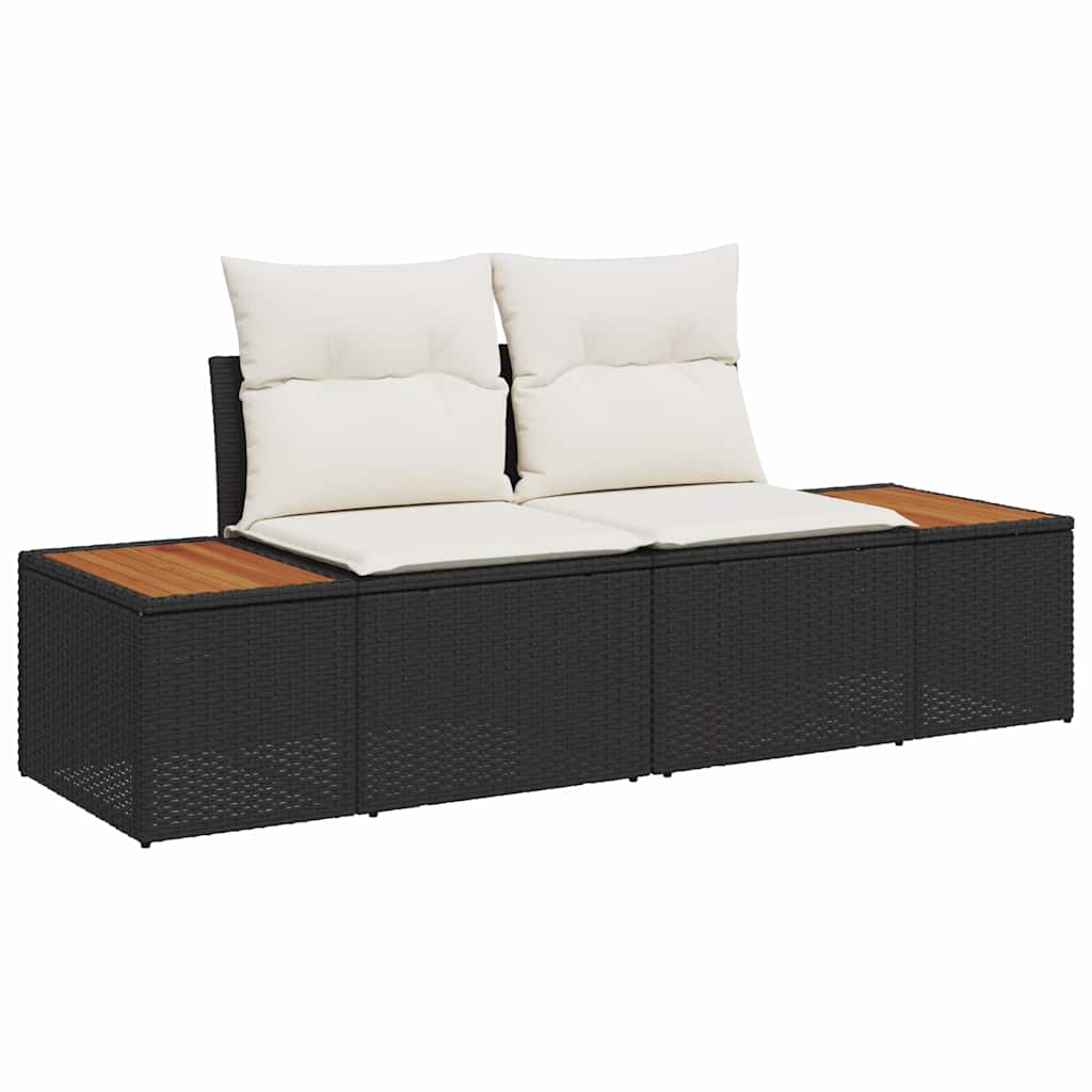 Havesofa Sæt Med Pude 6 Dele Polyrattan - Billede 4