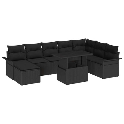 Havesofa Sæt Med Pude Med Opbevaring 9 Dele