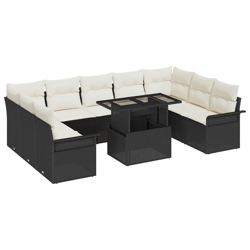 Havesofa Sæt 10 Stk. Poly Rattan - Variant 3357080