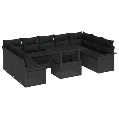 Havesofa Sæt 10 Stk. Poly Rattan - Variant 3357086