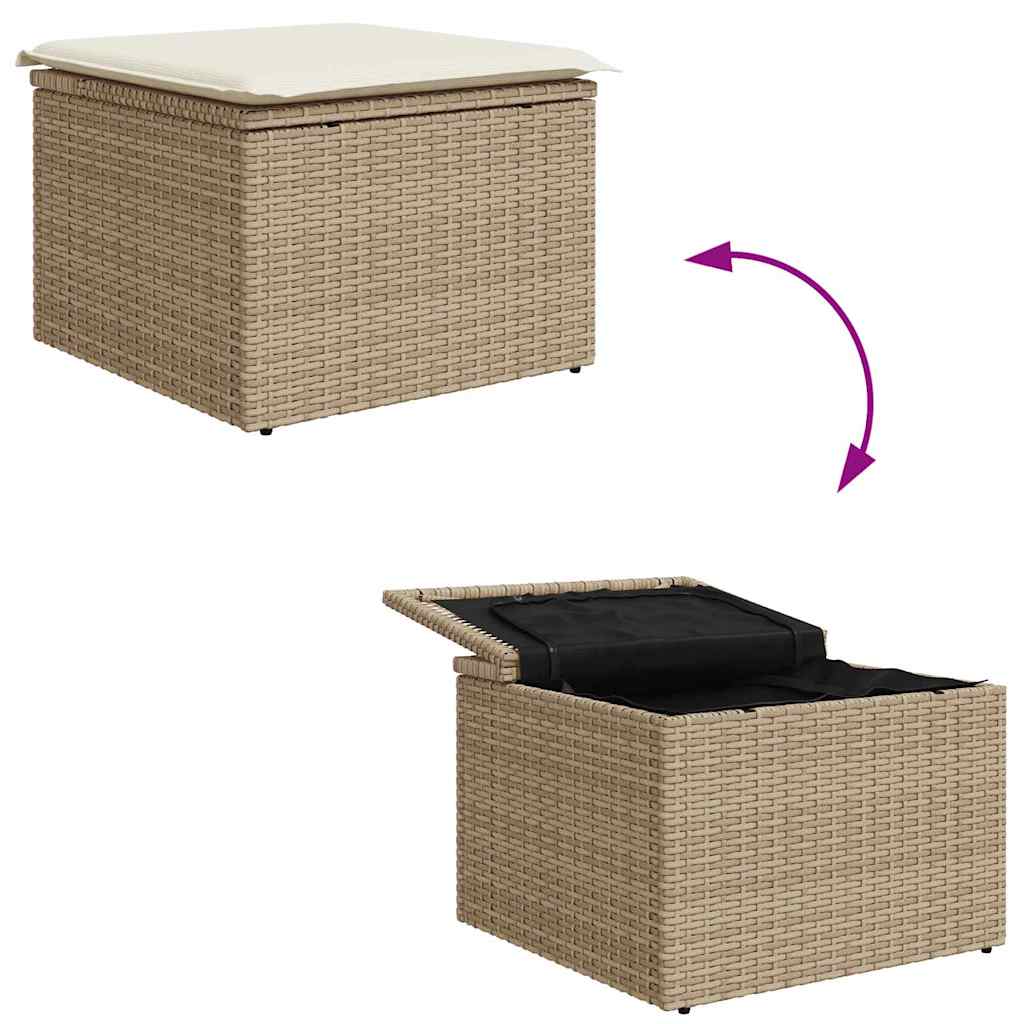Havesofa Sæt 6 Stk. Poly Rattan - Billede 14