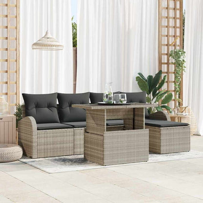 Havesofa Sæt 6 Stk. Poly Rattan - Variant 3357365