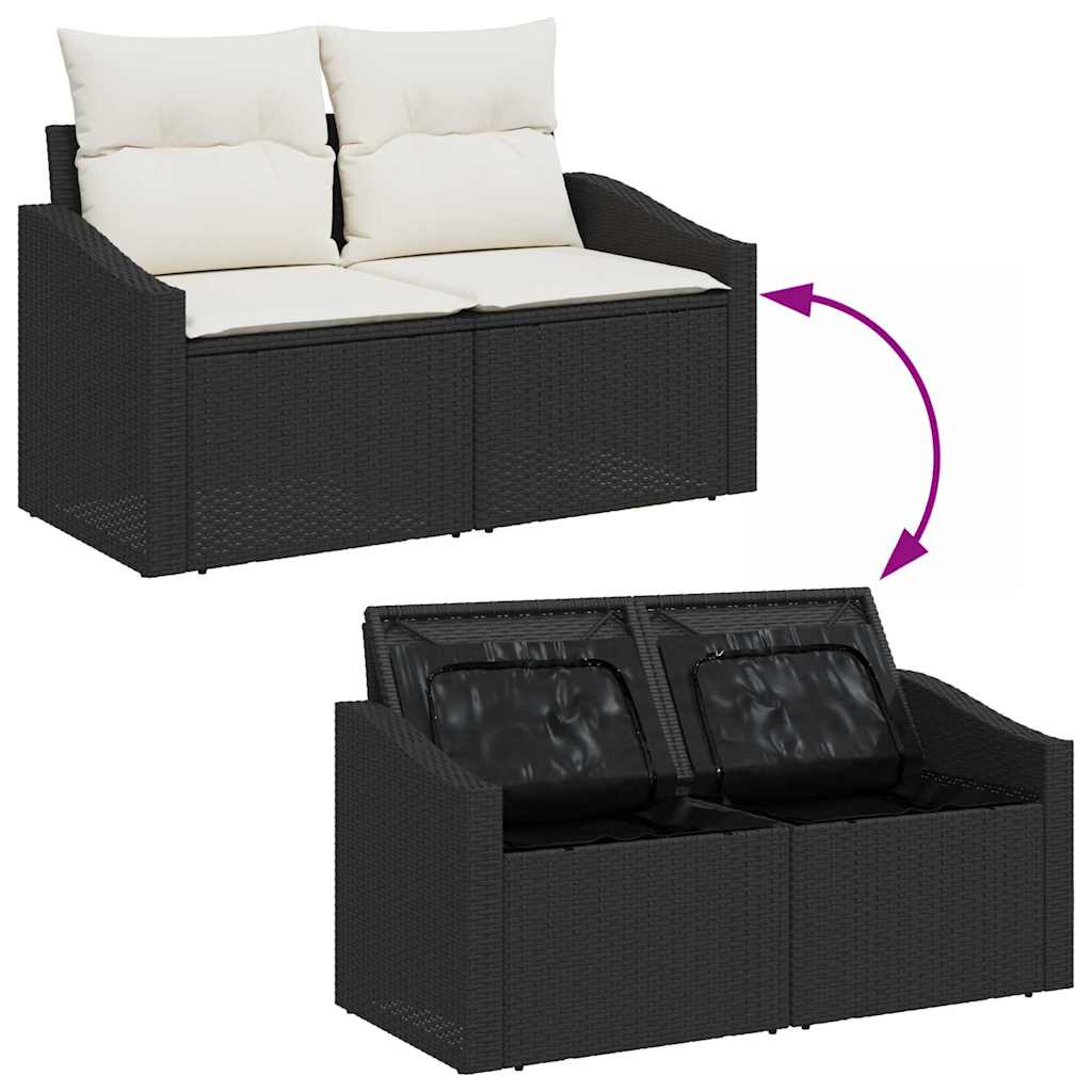 Havesofa Sæt Med Pude Med Opbevaring 9 Dele - Billede 12