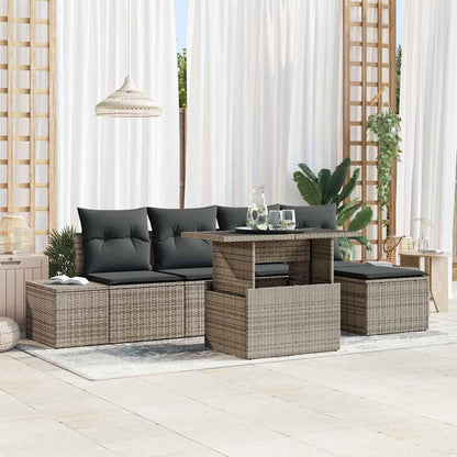 Havesofa Sæt 6 Stk. Polyrattan - Variant 3357902