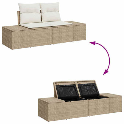 Havesofa Sæt 6 Stk. Polyrattan - Billede 11