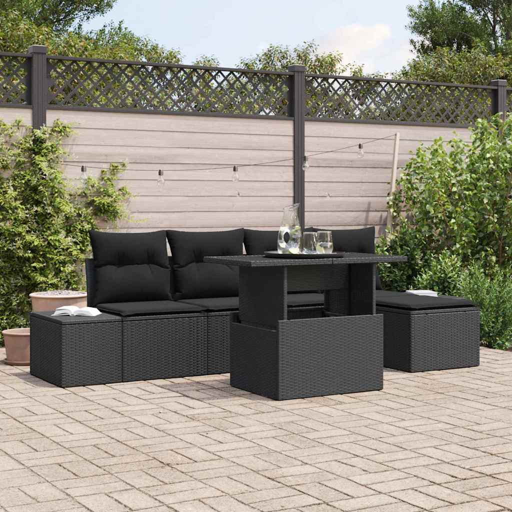 Havesofa Sæt 6 Stk. Polyrattan - Variant 3357906