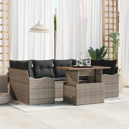 Havesofa Sæt 7 Stk. Poly Rattan - Variant 3358148