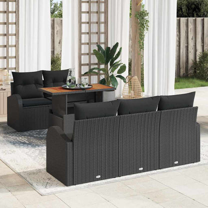 Havesofa Sæt 6 Stk. Poly Rattan - Variant 3358263