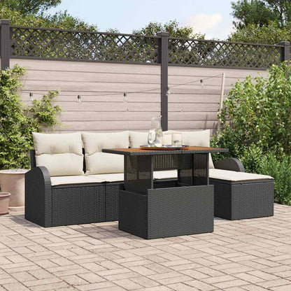 Havesofa Sæt 6 Stk. Poly Rattan - Variant 3358308