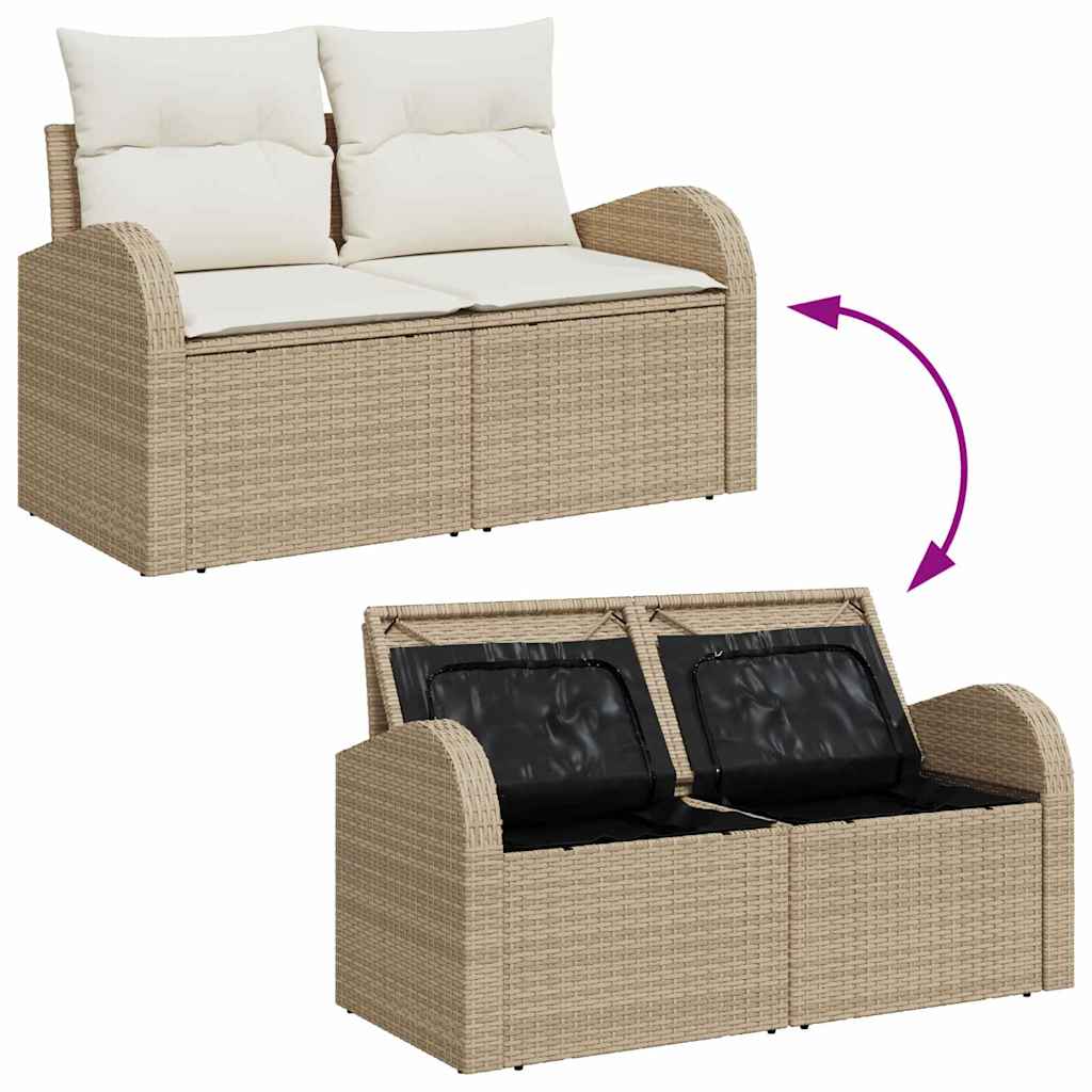 Havesofa Sæt 6 Stk. Poly Rattan - Billede 11