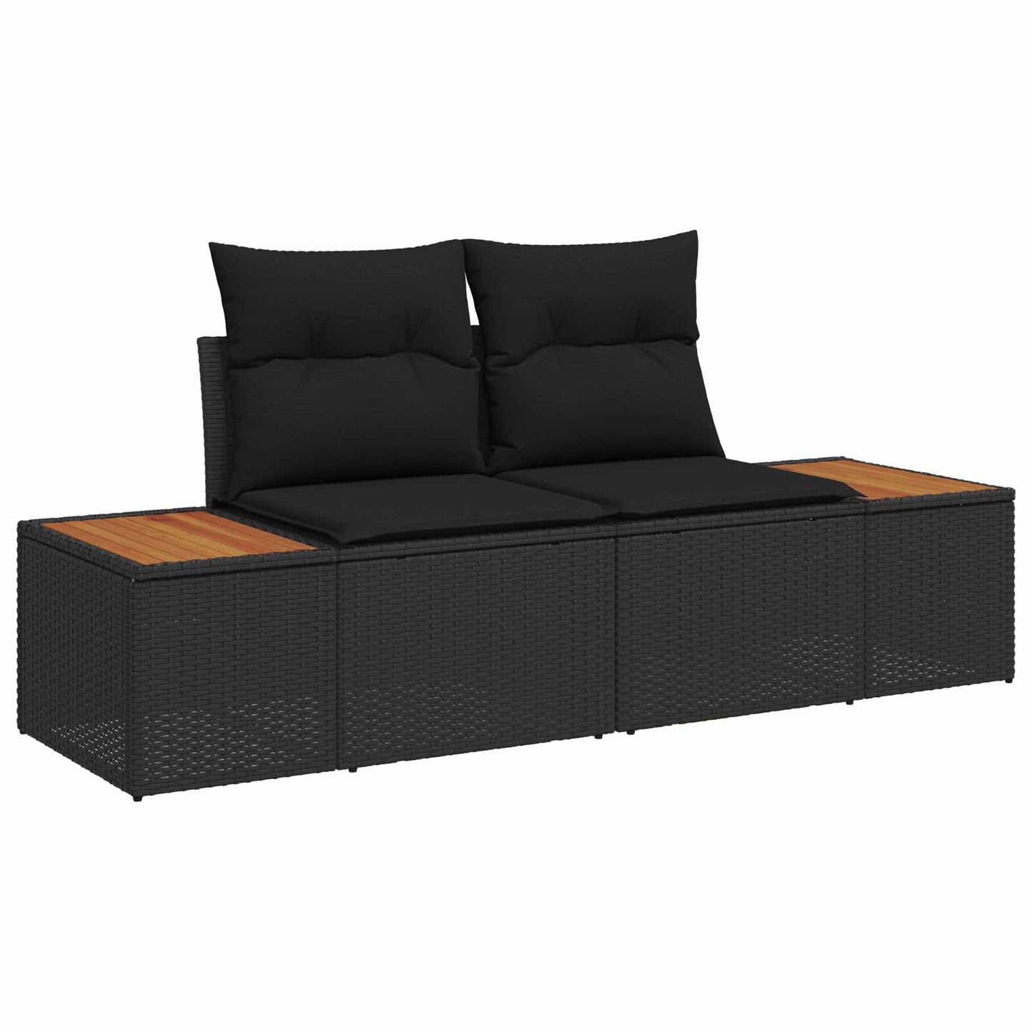 Havesofa Sæt Med Opbevaring 9 Dele Poly Rattan - Billede 4